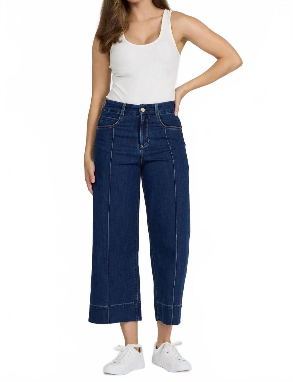 NEW DEAR JOHN DENIM audrey high rise cropped jeans in breckenridge